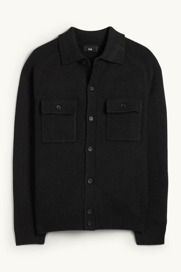 Men - Cardigan - black