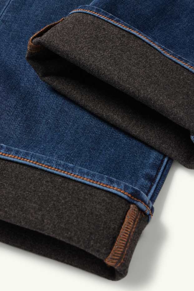 Herren - Straight Jeans - Thermojeans - LYCRA® - jeansblau