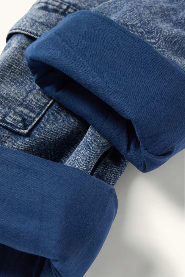 Niños - Jeans cargo - vaqueros térmicos - vaqueros - azul