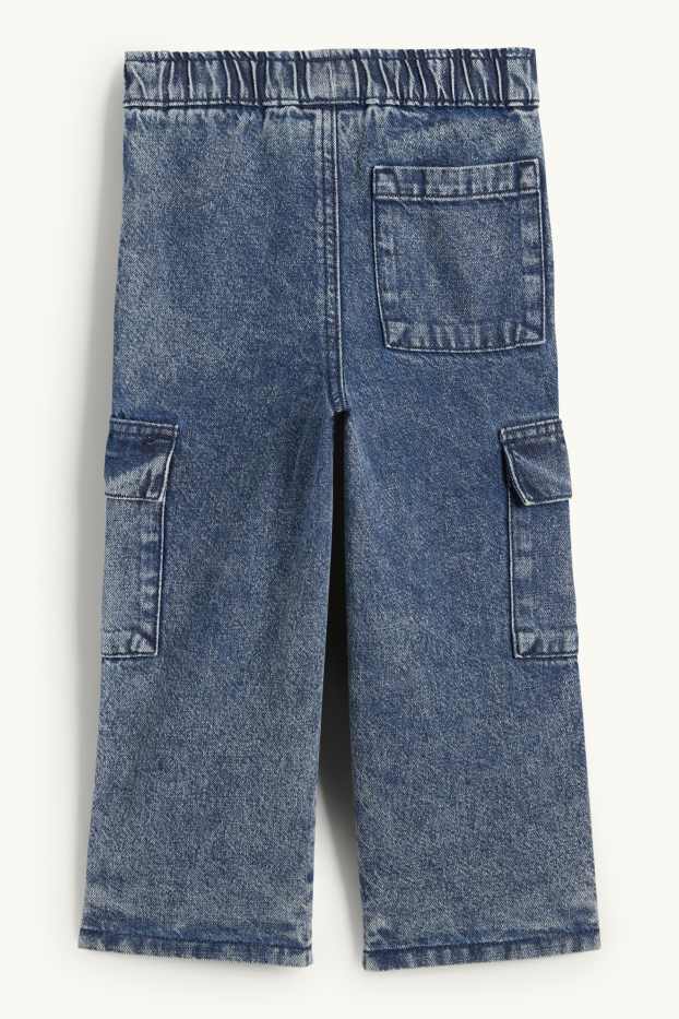 Niños - Jeans cargo - vaqueros térmicos - vaqueros - azul