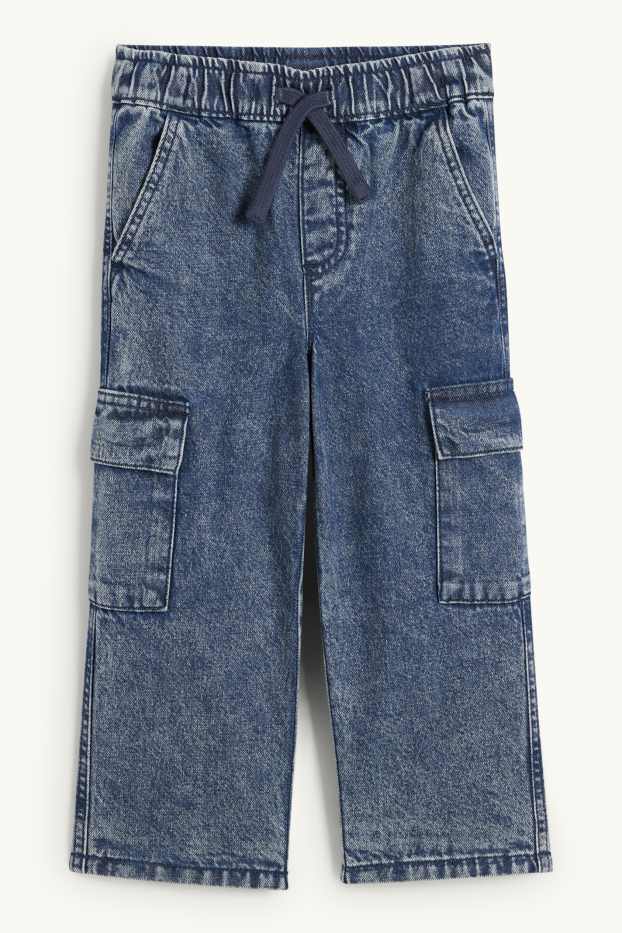 Niños - Jeans cargo - vaqueros térmicos - vaqueros - azul