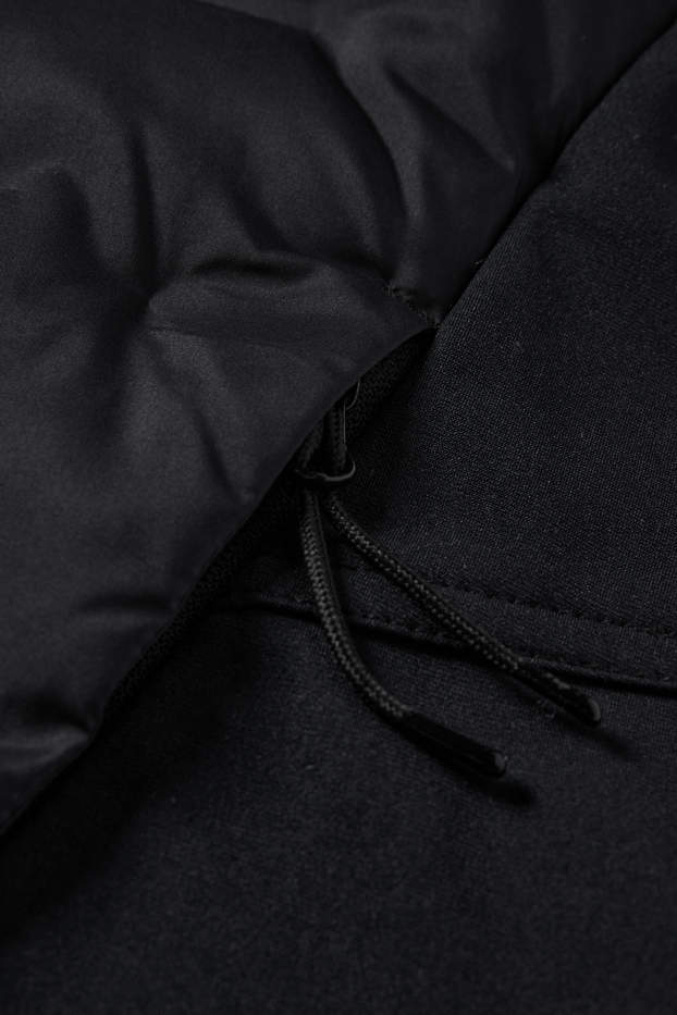 Women - Technical quilted gilet with hood - black