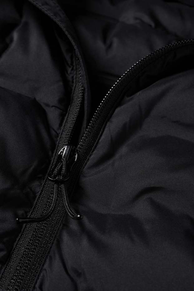 Women - Technical quilted gilet with hood - black