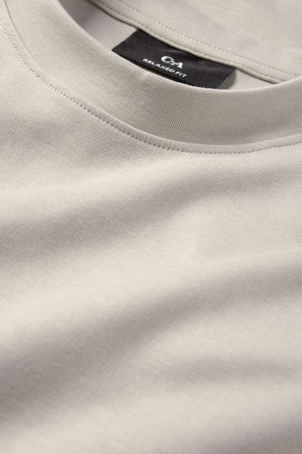 Men - Long sleeve top - beige