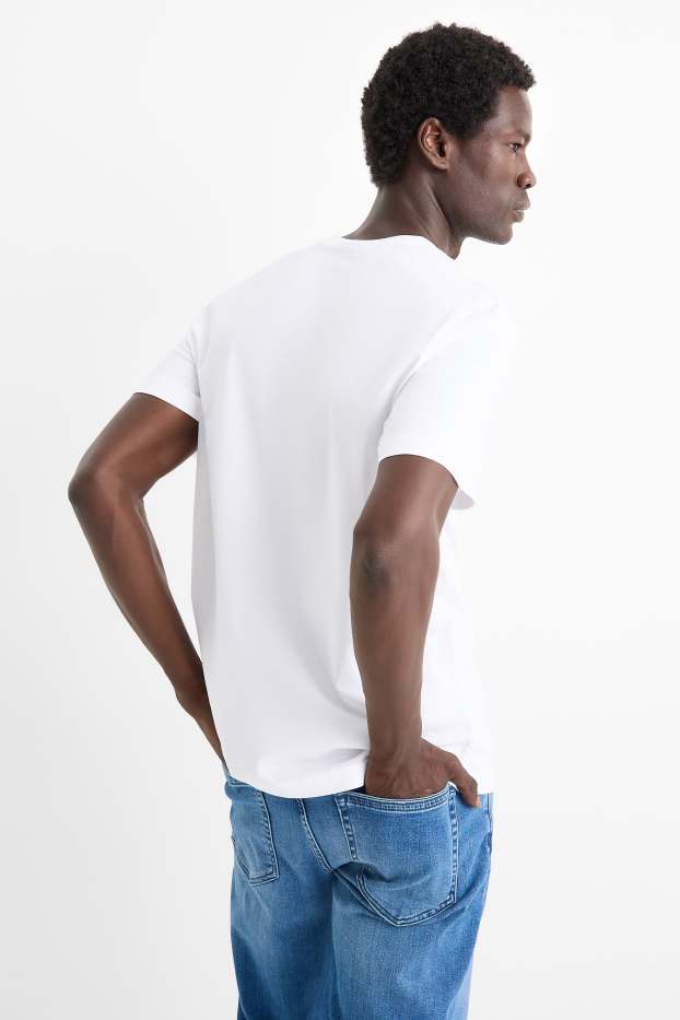 Men - Multipack of 2 - T-shirt - regular fit - white