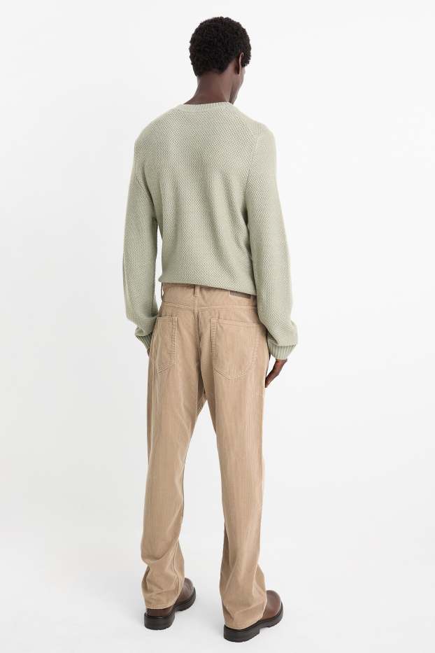 Herren - Cordhose - Relaxed Fit - taupe