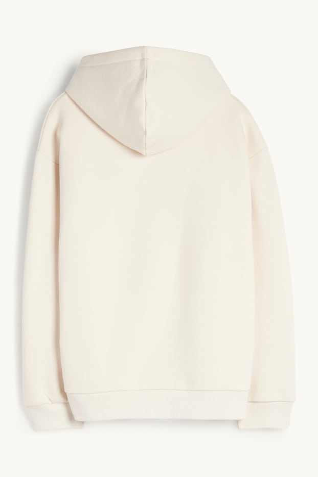 Kinder Mädchen - Teddybär - Hoodie - hellbeige