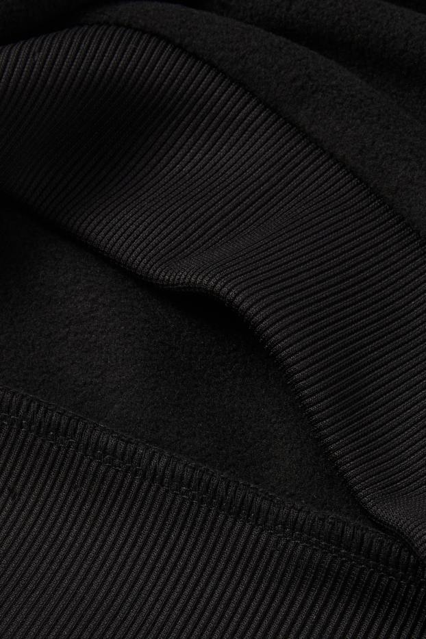 Copii - Băieți - Panteră - hanorac de fleece - negru