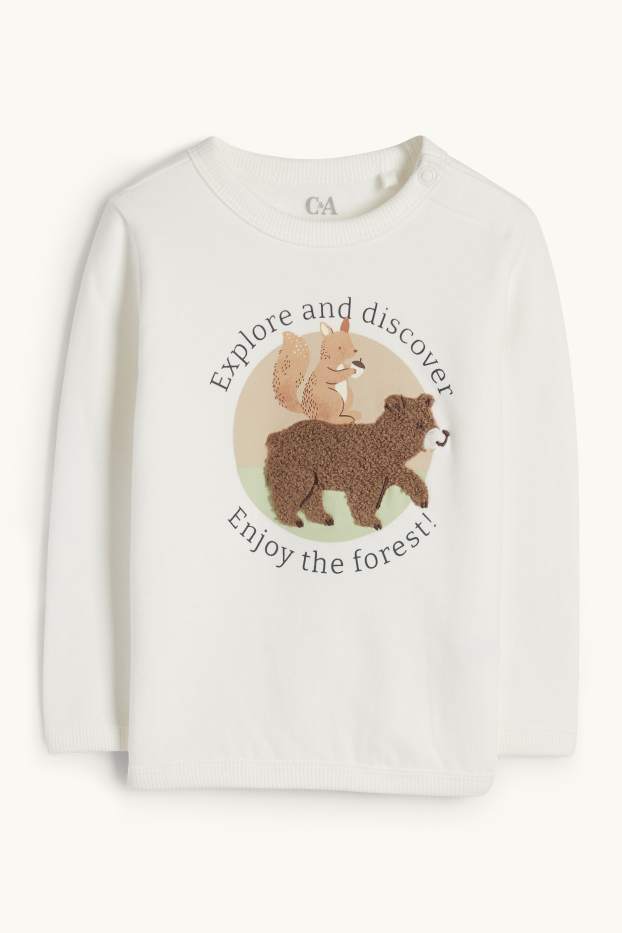 Baby Boys - Teddy bear and squirrel - baby outfit - 3 piece - light green