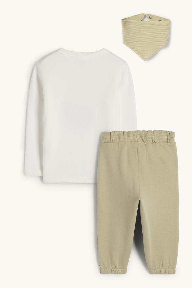 Baby Boys - Teddy bear and squirrel - baby outfit - 3 piece - light green