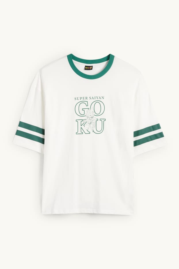 Hommes - T-shirt - oversize - Dragon Ball Z - blanc