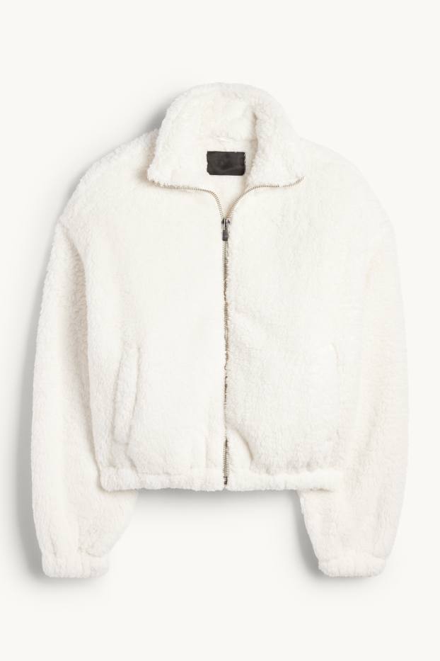 Femmes - Veste en peluche - blanc