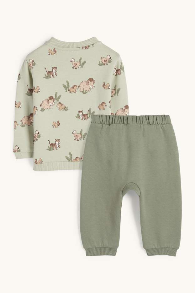 Baby Boys - Prehistoric animals - baby outfit - 2 piece - light green