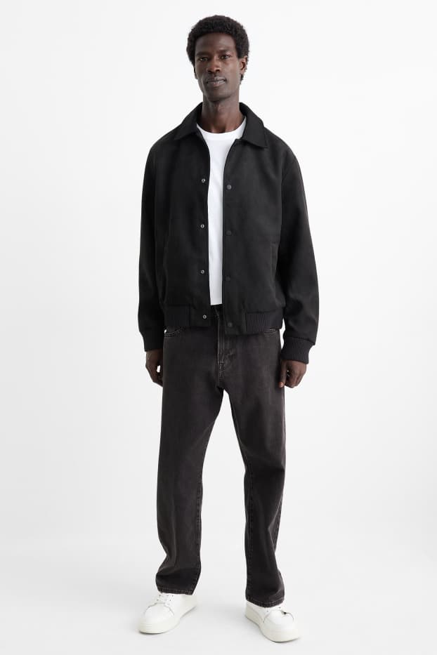 Men - Relaxed jeans - denim-dark gray
