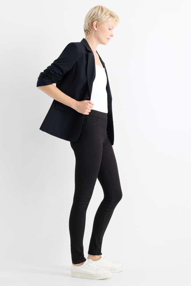 Dames - Jegging jeans - mid waist - zwart