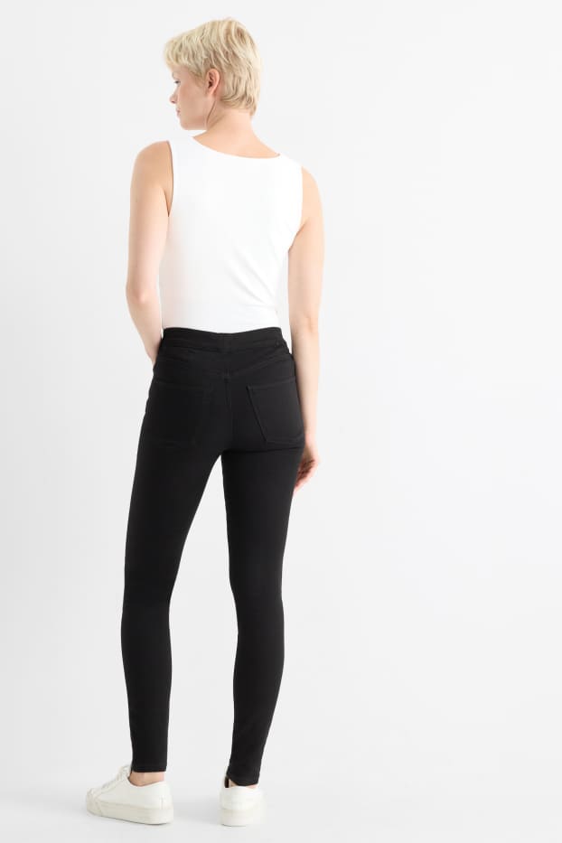 Dames - Jegging jeans - mid waist - zwart