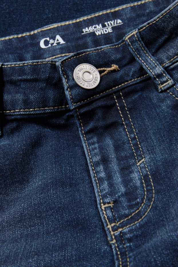 Copii - Fete - Wide leg jeans - denim-albastru închis