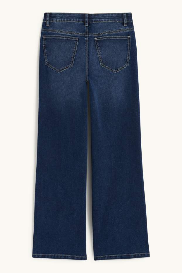 Copii - Fete - Wide leg jeans - denim-albastru închis