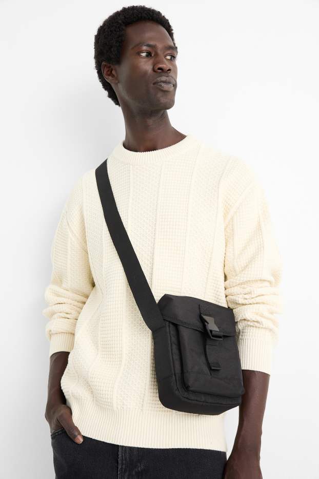 Herren - Umhängetasche - schwarz