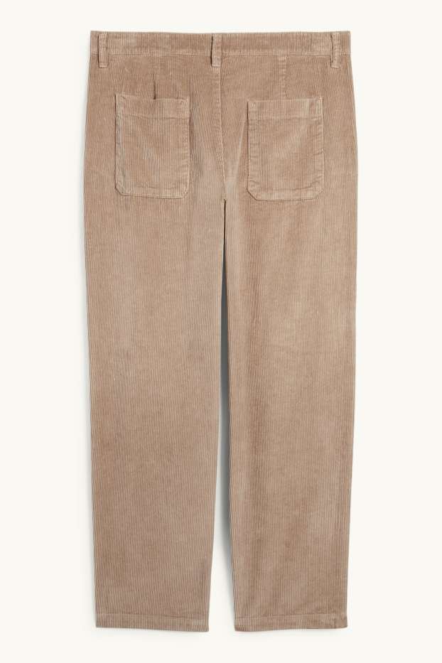 Men - Corduroy chinos - slim fit - taupe