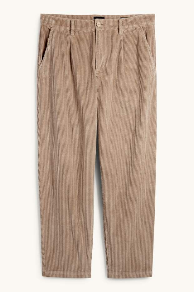 Men - Corduroy chinos - slim fit - taupe