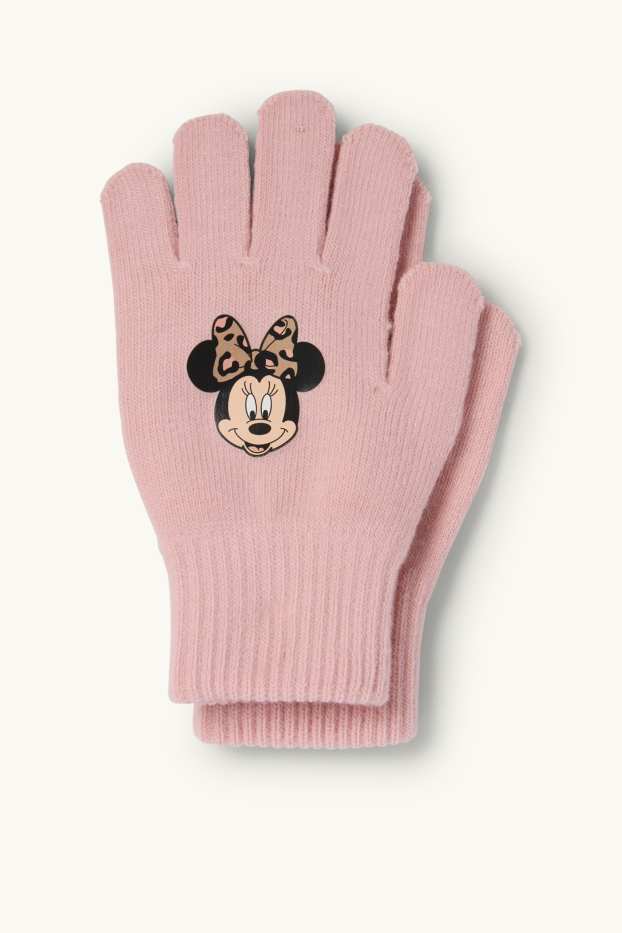Enfants filles - Minnie Mouse - gants - rose