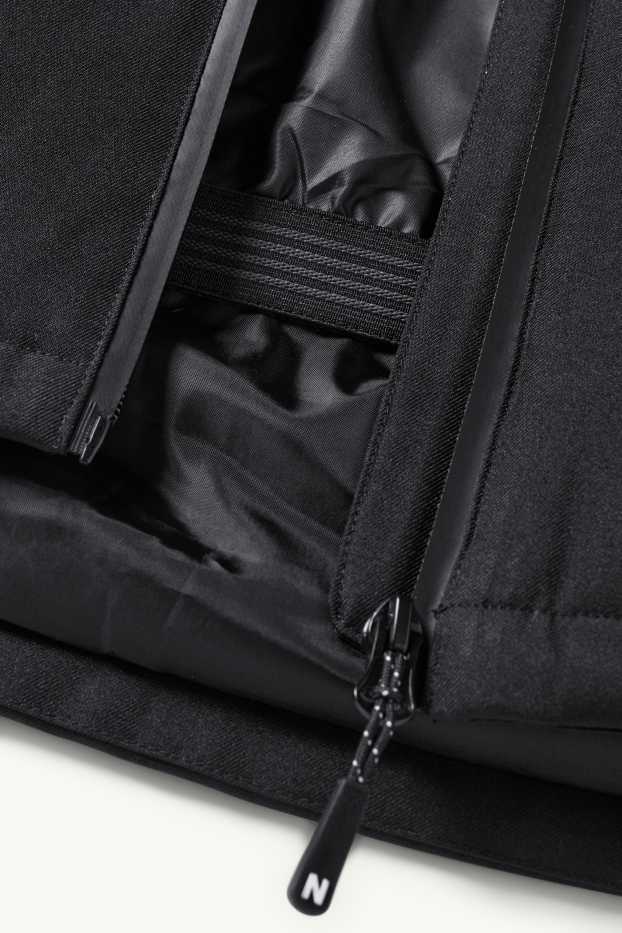 Dzieci chłopcy - Kurtka narciarska z kapturem - hydrofobowa - niebieski