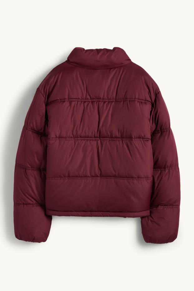 Women - Quilted jacket - bordeaux