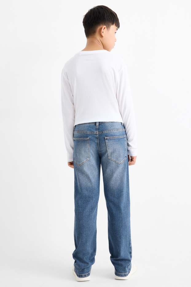 Kinderen: jongens - Straight jeans - jeansblauw