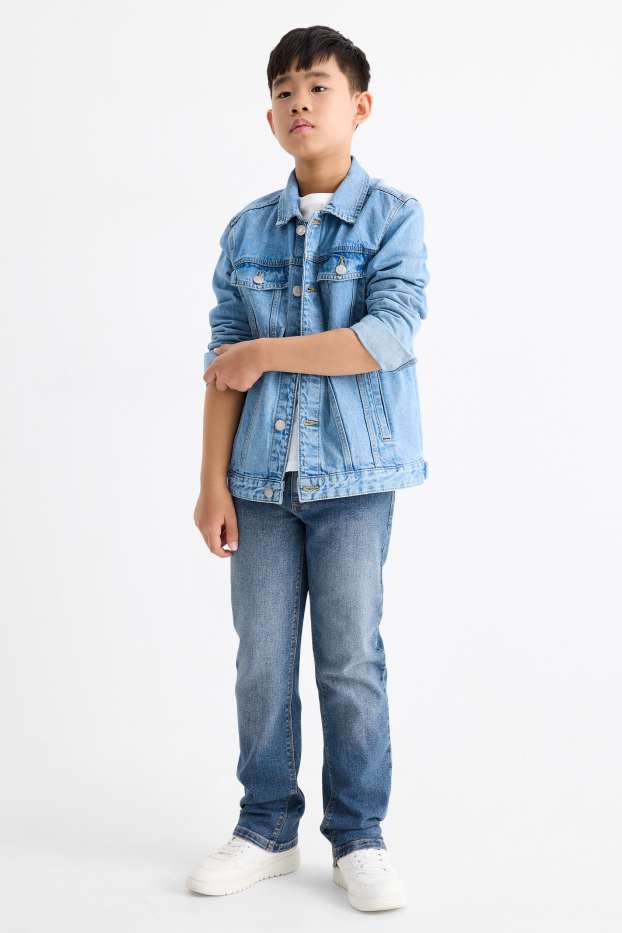 Kinderen: jongens - Straight jeans - jeansblauw