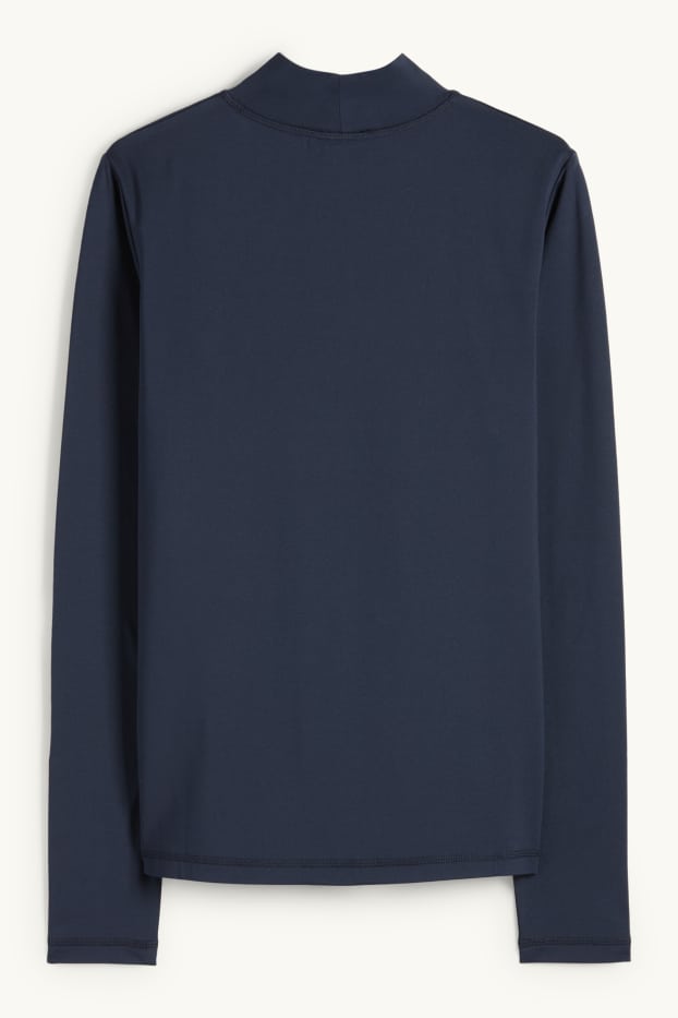Damen - Thermo-Langarmshirt - Regular Fit - dunkelblau