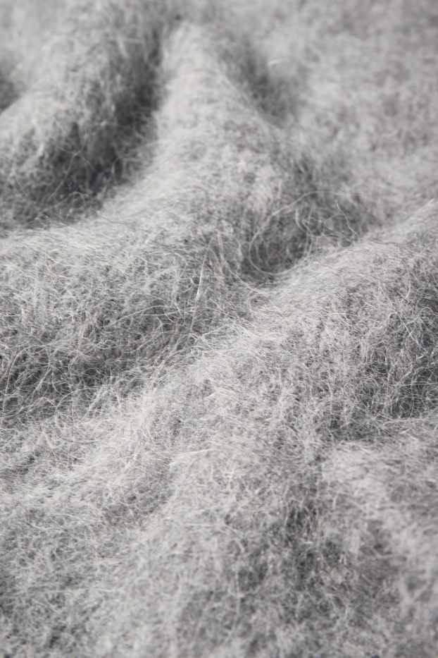 Femei - Pulover - amestec de lână alpaca - gri