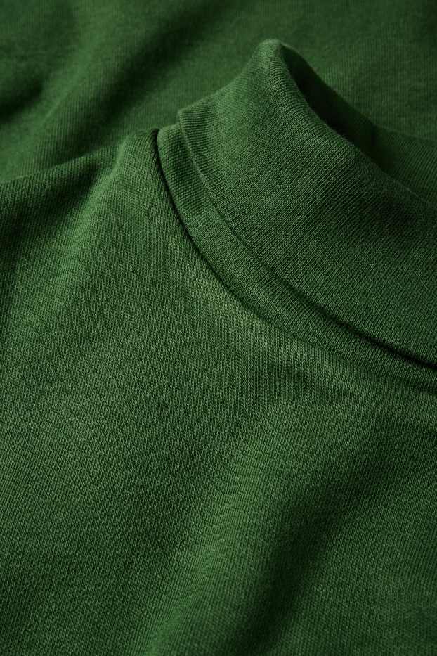 Dona - Jersei de coll alt - verd fosc