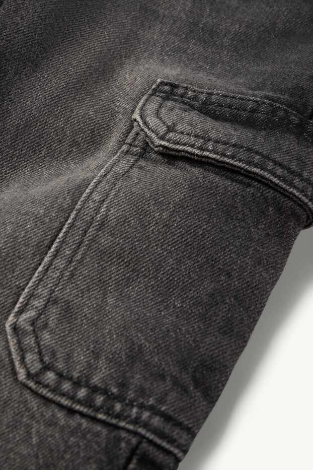 Enfants garçons - Cargo jean - jean chaud - jean gris