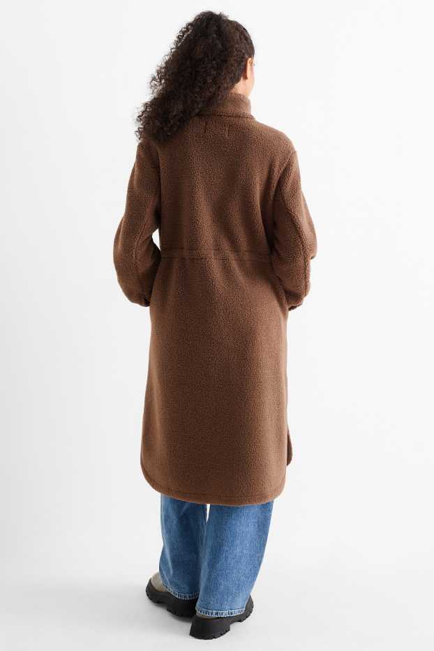 Dona - Abric de pèl sintètic - marró