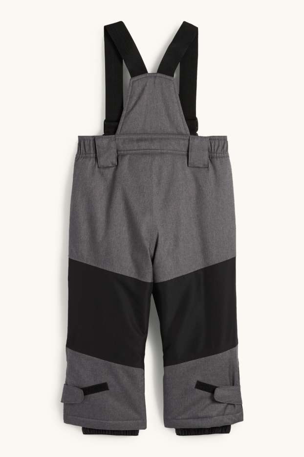 Kinder Jungen - Skihose - wasserdicht - dunkelgrau