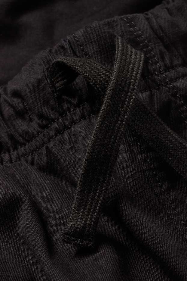 Children Boys - Thermal cargo trousers - black