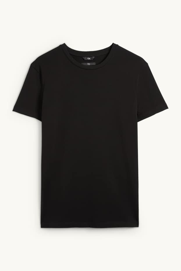 Uomo - T-shirt - slim fit - Flex - nero