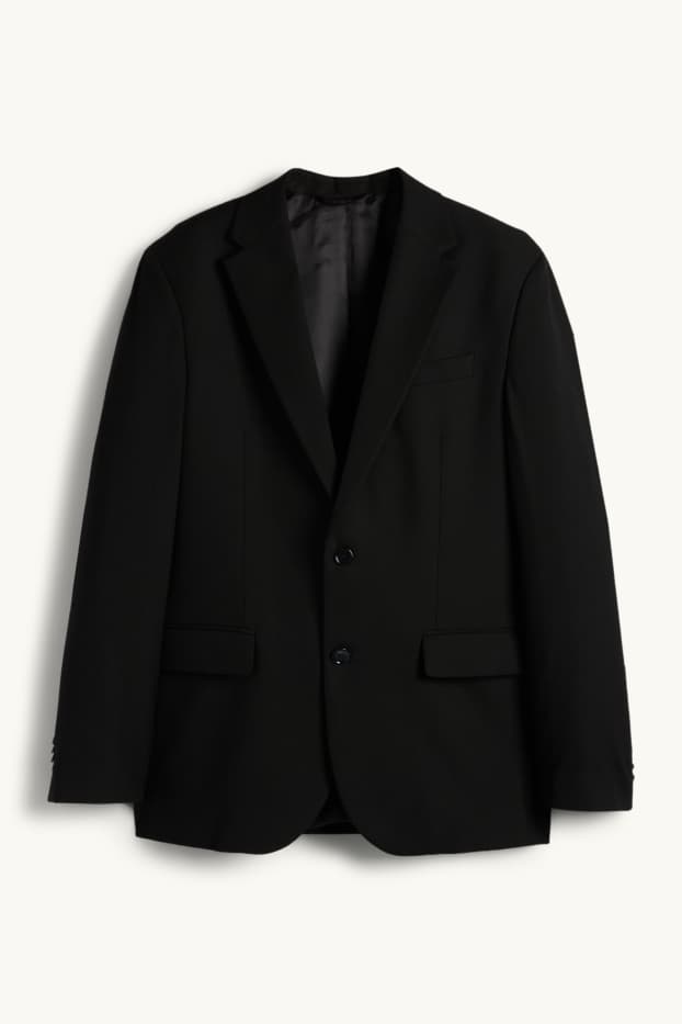 Herren - Baukasten-Sakko - Regular Fit - schwarz