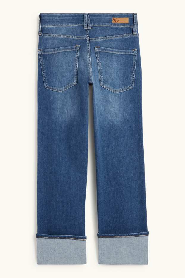 Dona - Straight Jeans - mid waist - LYCRA® - texà blau