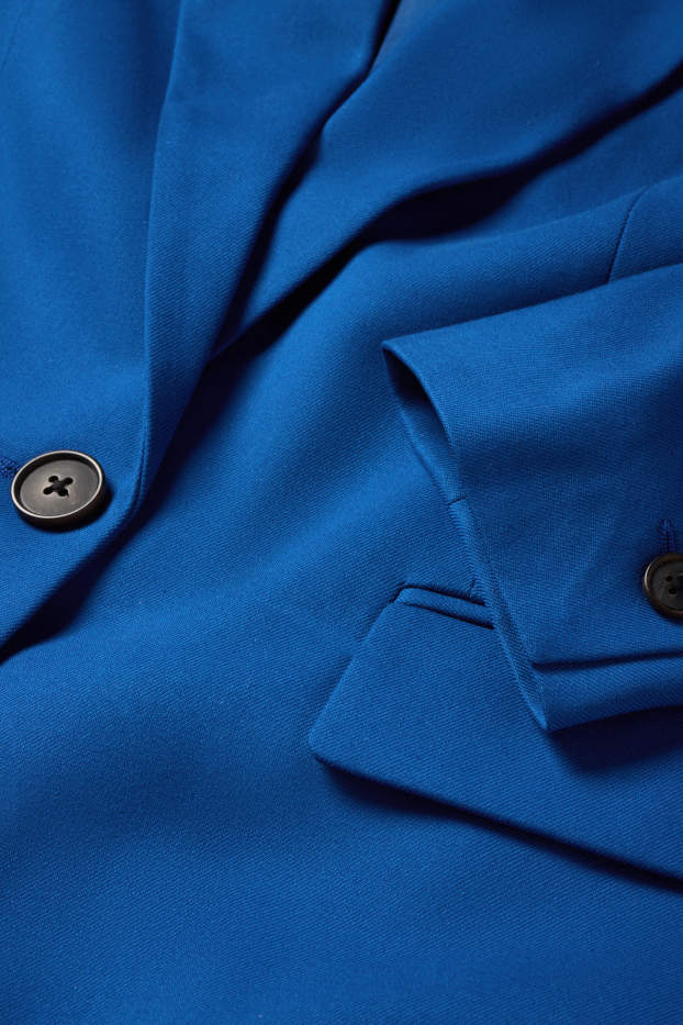 Dona - Americana llarga - regular fit - texturat - blau