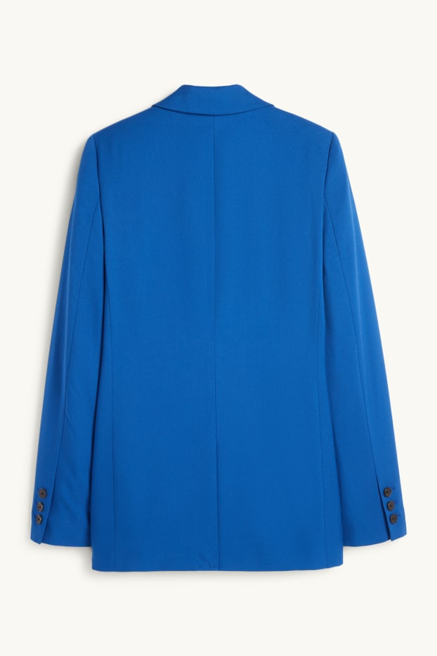 Dona - Americana llarga - regular fit - texturat - blau
