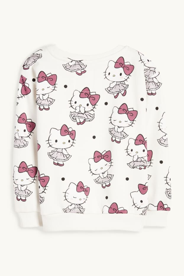 Enfants filles - Hello Kitty - sweat - blanc crème