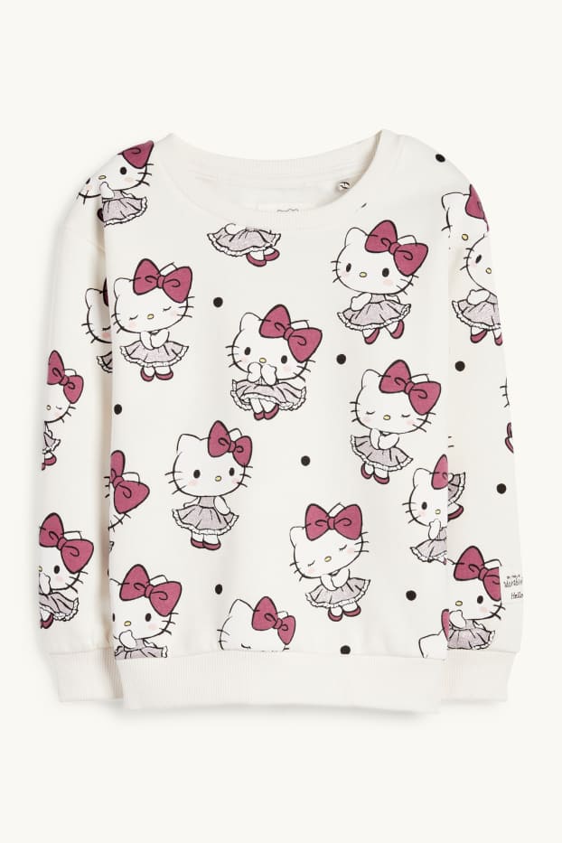 Enfants filles - Hello Kitty - sweat - blanc crème
