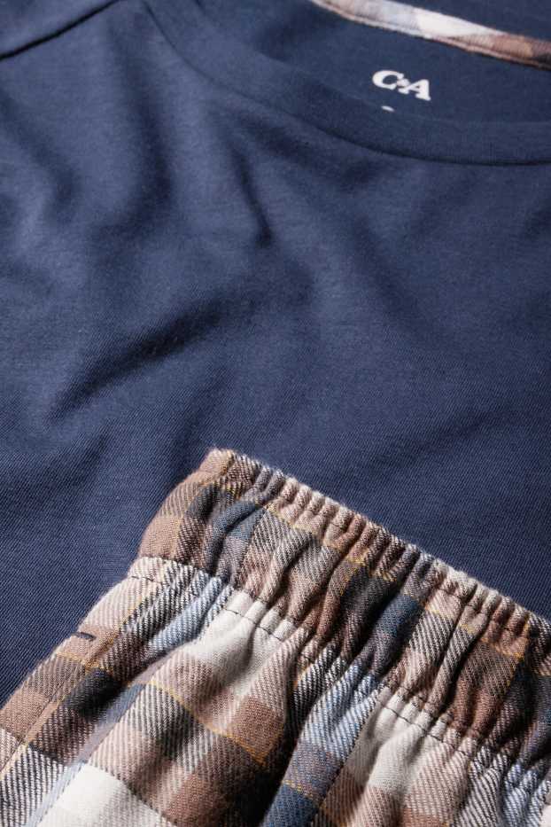 Herren - Pyjama - dunkelblau