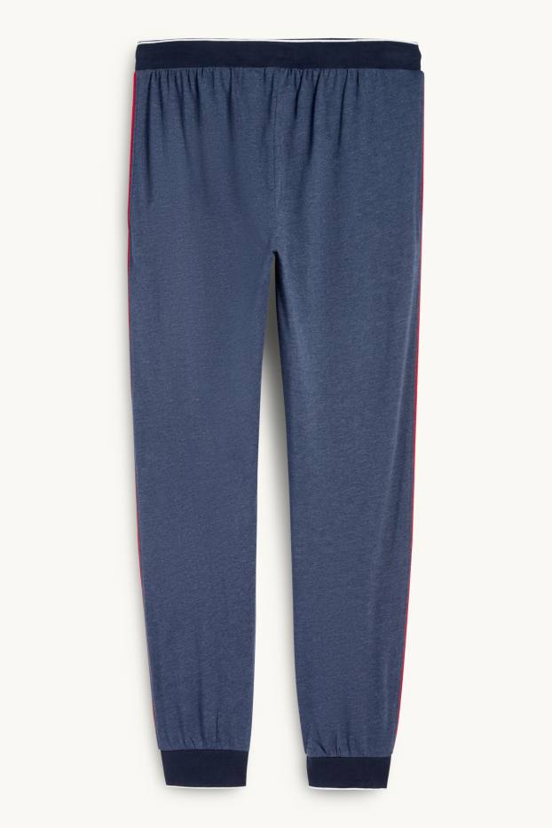 Uomo - Pantaloni pigiama - blu scuro