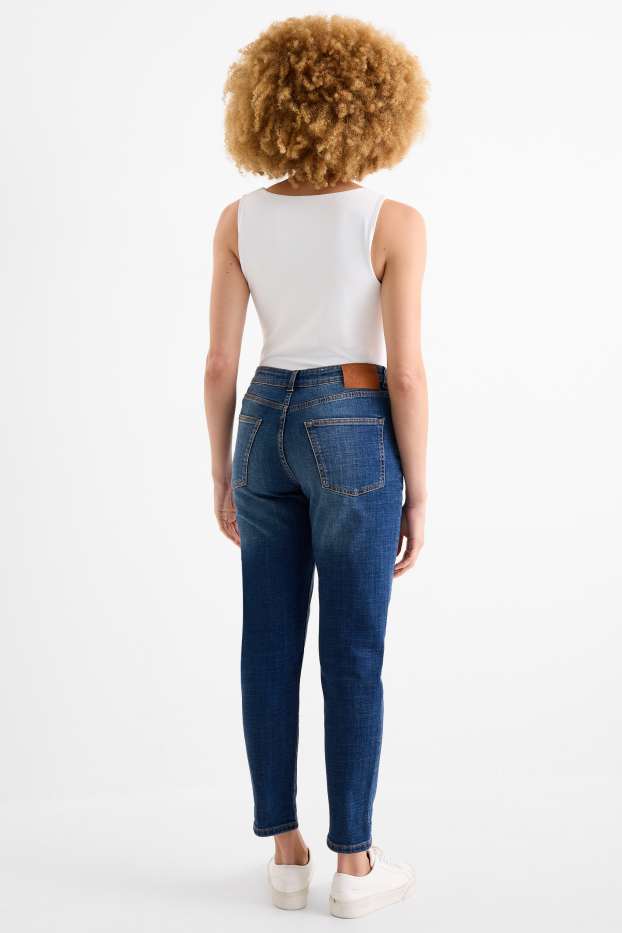 Mujer - Boyfriend jeans - mid waist - vaqueros - azul