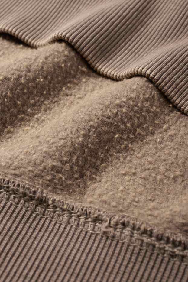 Bărbați - Bluză de molton - taupe