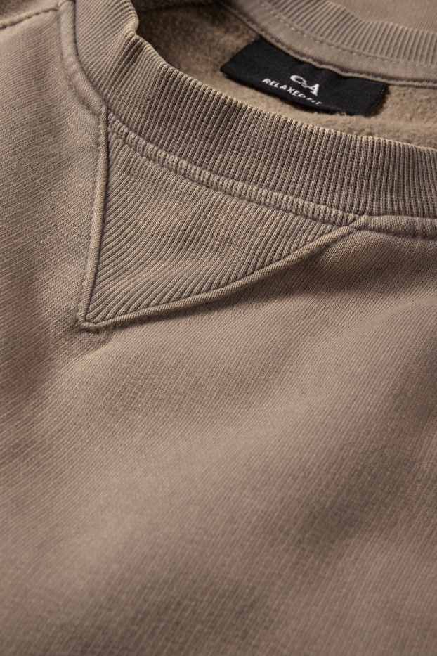 Bărbați - Bluză de molton - taupe