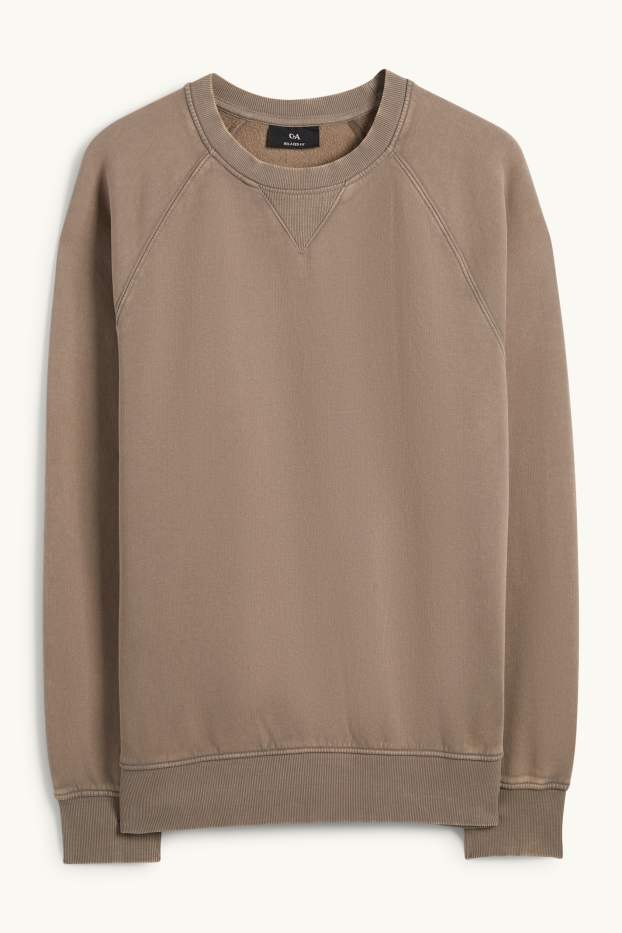 Bărbați - Bluză de molton - taupe